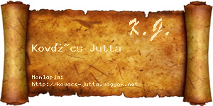 Kovács Jutta névjegykártya